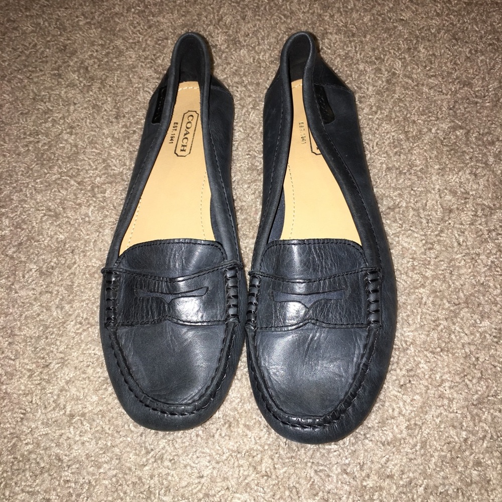 Coach Leather Penny Loafer